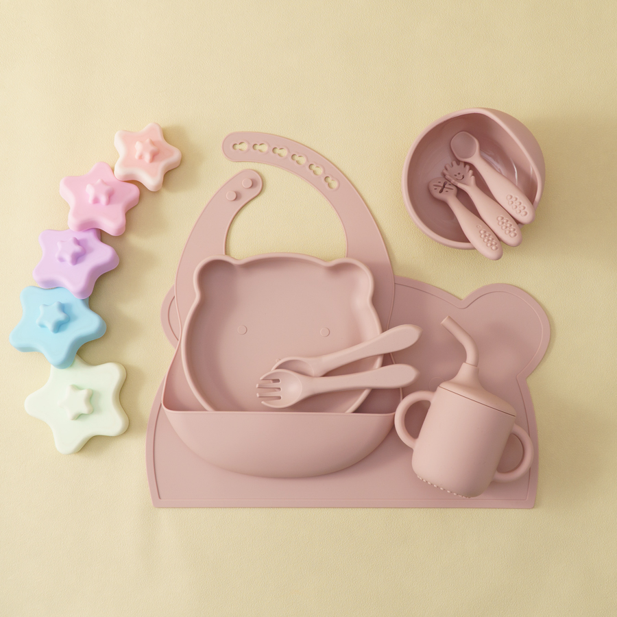 8PCS Silicone Baby Feeding Set - Baby Food Jars With Lids recensione e prezzo